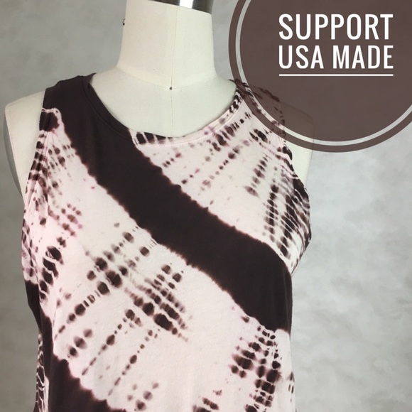 πΊπΈ MICHAEL STARS Cotton Tie Dye Tank D-379-80 - Picture 1 of 9